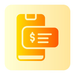 Fototapeta premium smartphone glyph icon