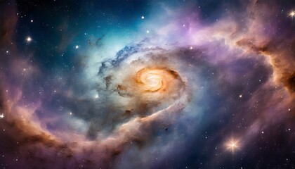 Obraz na płótnie Canvas beautiful spiral nebula color background