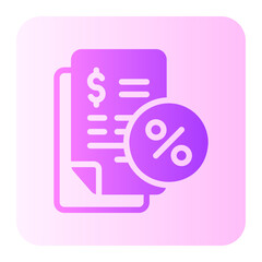 tax glyph icon