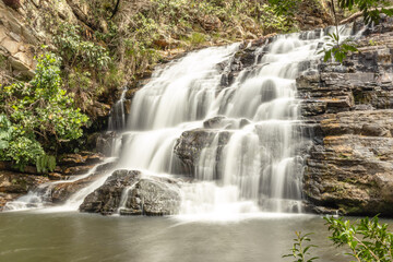 cachoeira na cidade de Boa Esperança, Estado de Minas Gerais, Brasil
