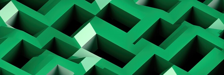 Green tessellations pattern