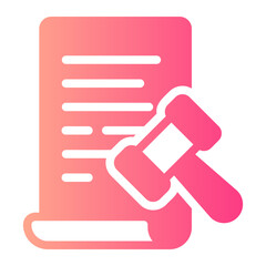 certificate authority gradient icon