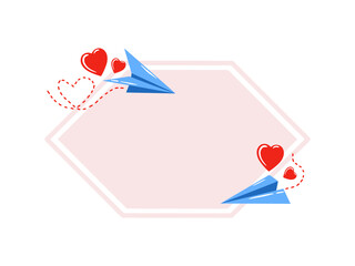 Valentines Day Heart Background Illustration
