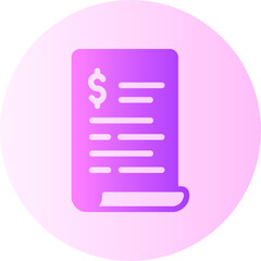 expenses gradient icon