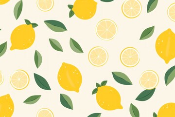 Lemon minimalist grid pattern