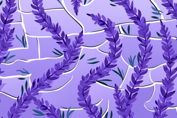 Fototapeta na wymiar Lavender cartoon illustration of a pattern with one break in the pattern