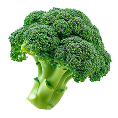 broccoli isolated on white background - obrazy, fototapety, plakaty