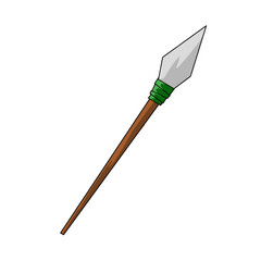 spade isolated on white, spear illustration for android game design icon, icon design