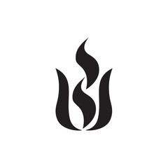 Fire flame logo template vector