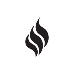 Fire flame logo template vector