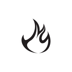 Fire flame logo template vector