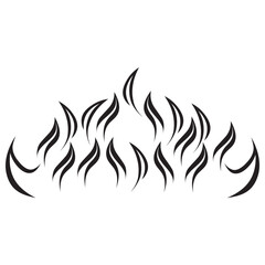 Fire flame logo template vector