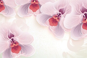 Orchid wavy 70s halftone pattern, batik, pastel