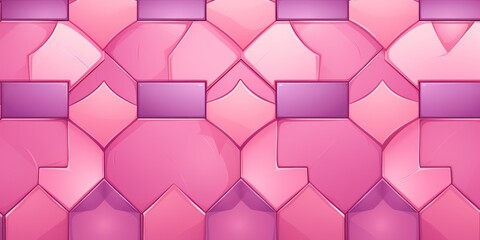 Obraz na płótnie Canvas Pink tiles, seamless pattern, SNES style