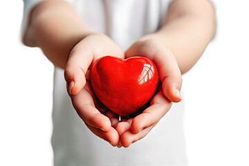 Fototapeta premium hands holding love heart