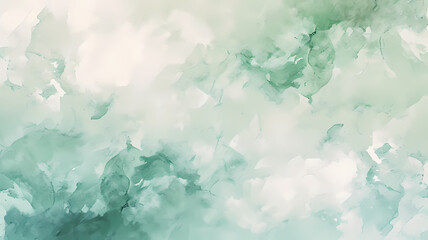 modern abstract soft colored background with watercolors and a dominant white and green color