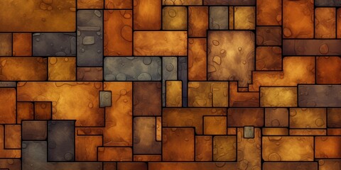 Rust tiles, seamless pattern, SNES style