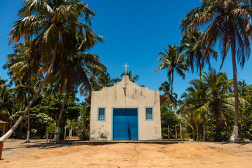 Small church in the village of São Bento, Maragogi, state of Alagoas, Brazil.