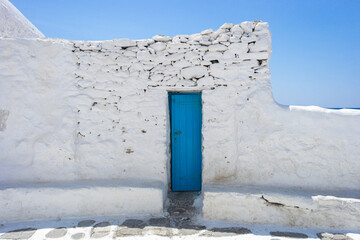 Mykonos blue door