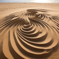 Sand simple repeating interlocking figure