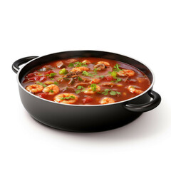 Gumbo isolated on white background