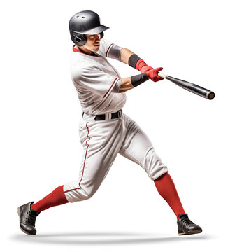 baseball batter mid swing