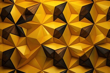 Yellow tessellations pattern