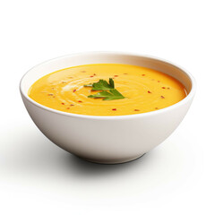 Soup isolated on white background