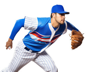 pro baseball pitcher ready to pitch a ball