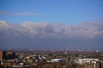 clouds over the city