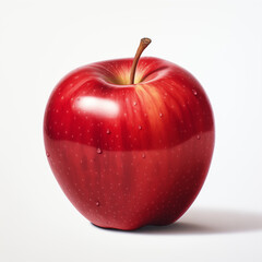 Red Apple Isolated on White Background.