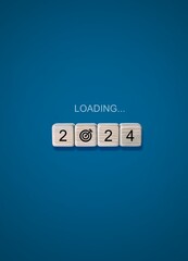Loading to 2024 new year banner background.