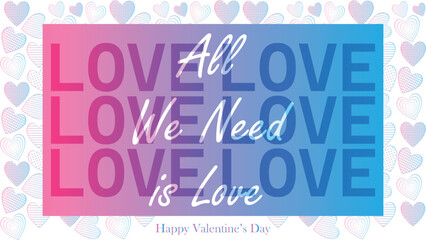 Happy valentines day. Vector banner, greeting card, flayer, poster,  with text Happy valentines day