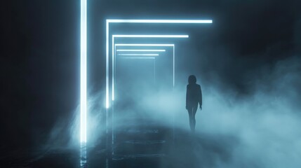 Dim lights and dense fog set the scene for an immersive DJ set where the beats and visuals merge into a hypnotic experience