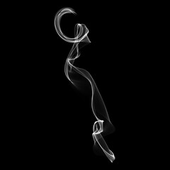 Smoke Foggy Transparent Element in Black