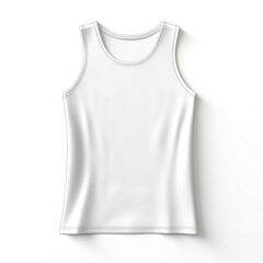 White Tank Top isolated on white background