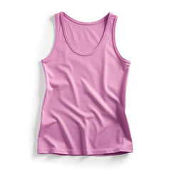 Pink Tank Top isolated on white background
