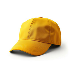 Fototapeta premium Yellow Cap isolated on white background