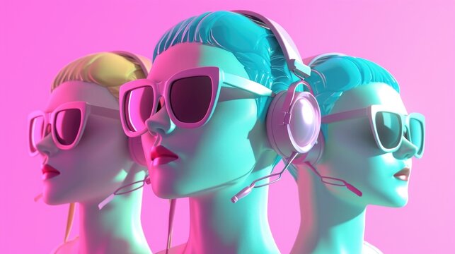 Cartoon digital avatars of Virtual Vick