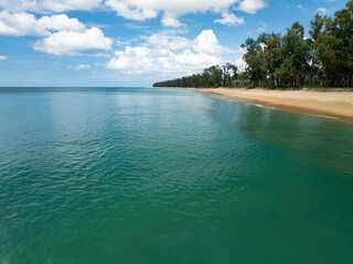 Amazing tropical sea beach landscape background,Summer sea seascape background,High angle view ocean nature background
