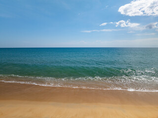 Amazing tropical sea beach landscape background,Summer sea seascape background,High angle view ocean nature background