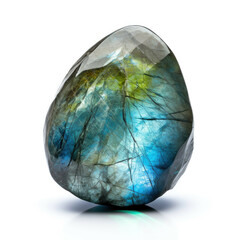 Fototapeta premium Labradorite isolated on white background