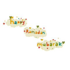 happy text Ramadan greeting 