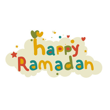Ramadan ornament lettering 