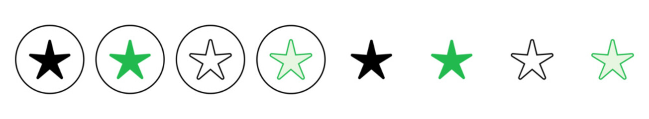 Obraz premium Star Icon set. rating icon vector. favourite star icon