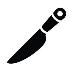 knife icon for graphic and web design