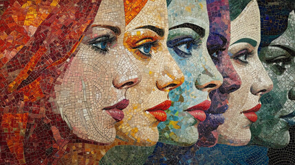A mosaic of women in different professions and roles, emphasizing the vast contributions they make to society.