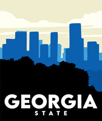 Fototapeta premium Georgia State United States of America