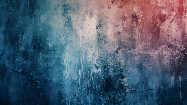 A vibrant and dreamy abstract wall of blue and pink, evoking feelings of whimsy and imagination