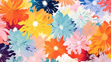 beautiful romantic flower illustration design. Generative Ai
